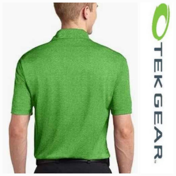 NWT Kohl's Tek Gear Men's Turf Green Golf Polo ~L - Picture 2 of 3